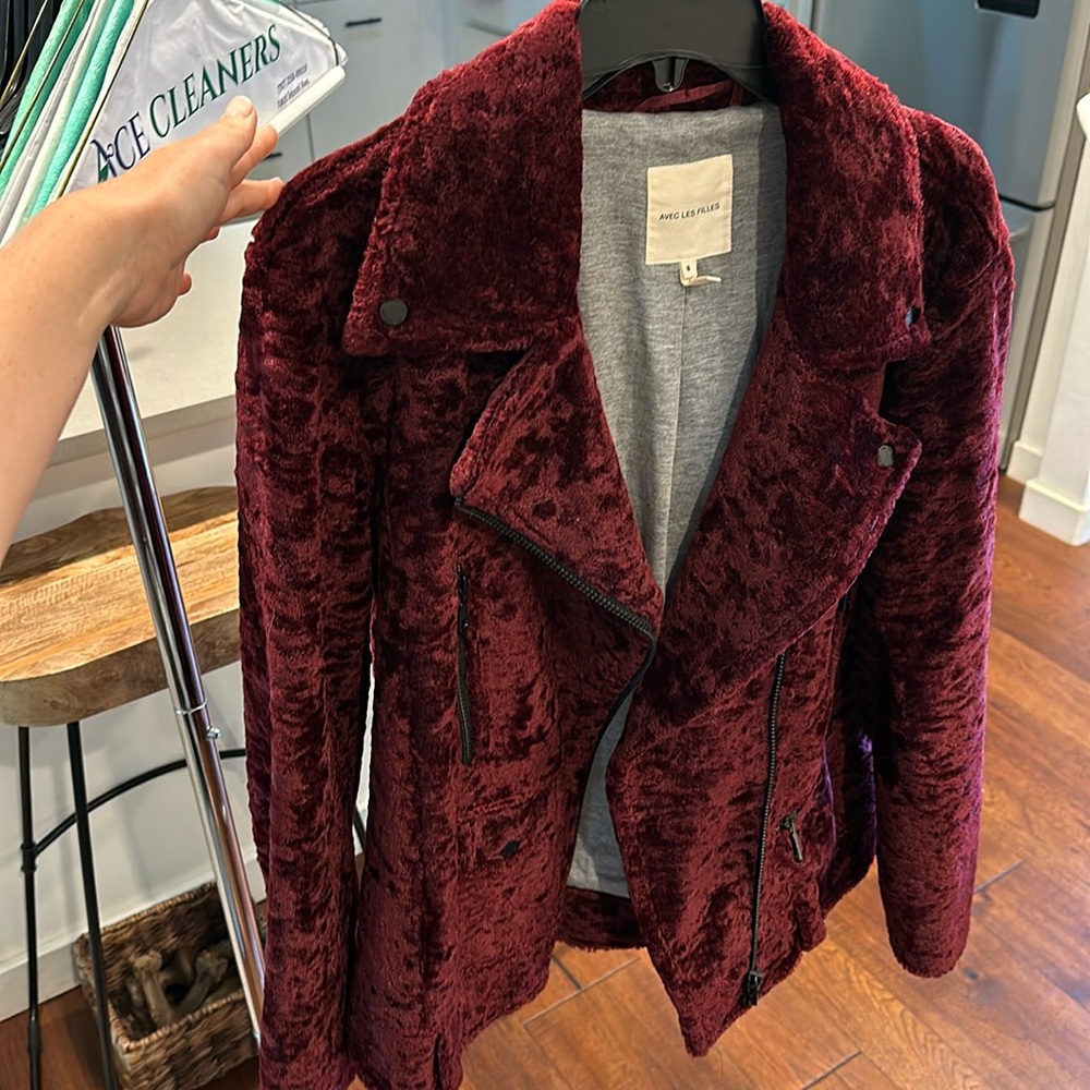 Avec les Filles Jacket burgundy - Picture 1 of 6